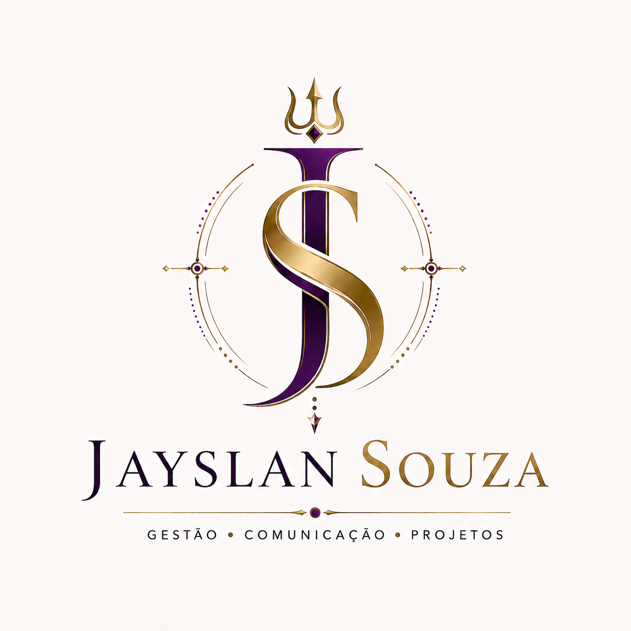 Marca institucional Jayslan Souza — Gestão, Comunicação e Projetos.
